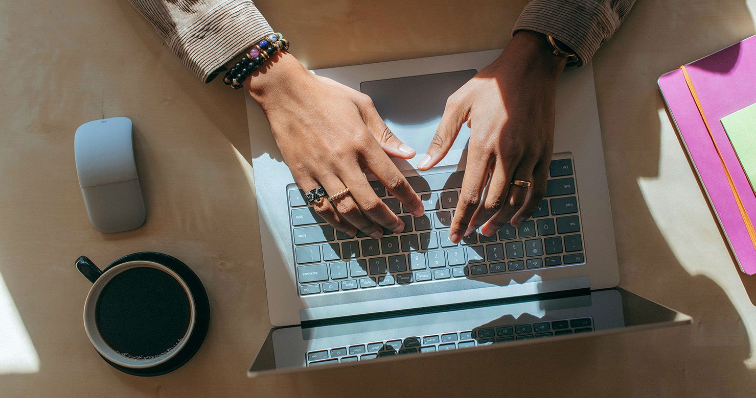 Person Working on Laptop